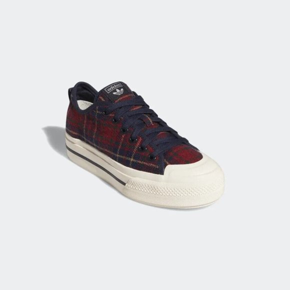 Adidas Originals Women's Plaid NIZZA RF PLATFORM MID SHOES Size 6 H02710 - Picture 1 of 5